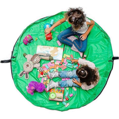 Sac de rangement pour jouets, sac de rangement pliable, tapis de jeu portable pour enfants (1/5)