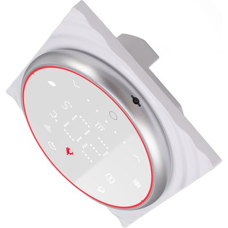 Thermostat intelligent pour maison, commande vocale via application, programmable, haute précision, à contact sec, mural, Wi-Fi, pour chaudière, chauffage AC 95 V à 240 V, blanc (1/5)