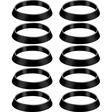 10pcs Joint Conique, Joint de Tuyau d'Évacuation Rondelles de Joint Conique pour Tuyau d'Évacuation de 1 1/2 Pouce Siphon Anti-Odeurs d'Évier Diamètre Intérieur 38mm Diamètre Extérieur 43mm (1/5)
