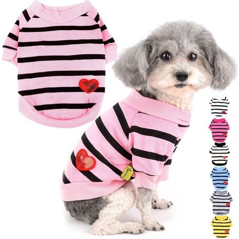 Chaleco transpirable y ligero para mascotas, Para perros pequeños (Bulldogs franceses, carlinos, Yorkshire Terriers), Morado claro, talla S (1/5)