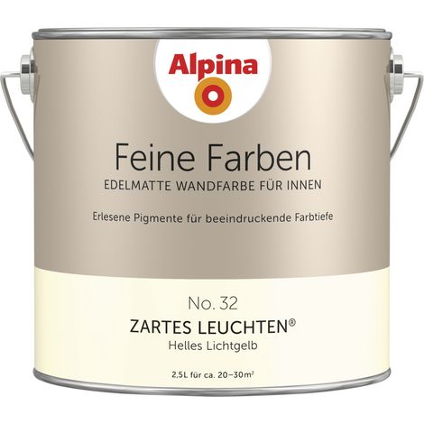 Alpina Feine Farbe No 32 2,5 l Helles Lichtgelb Zartes Leuchten (1/2)