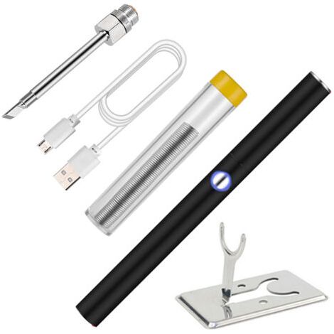 Pair - Mini fer à souder électrique Portable sans fil, ensemble d'outils utilitaires de soudage pour bricolage domestique (1/5)
