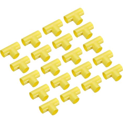 Lot de 20 Raccord en T pour Conduit en PVC 16 mm 3 Voies (1/5)