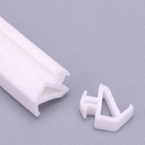 Bandes d'étanchéité EPDM 10M pour portes/fenêtres en aluminium, isolation acoustique (MK-BLANC) (1/5)