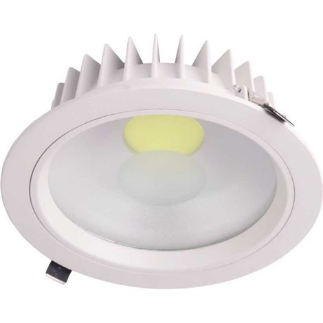 Faretto LED da incasso rotondo Eilen, 35W, 2850lm, Ø20cm, 3000K, luce bianca.
