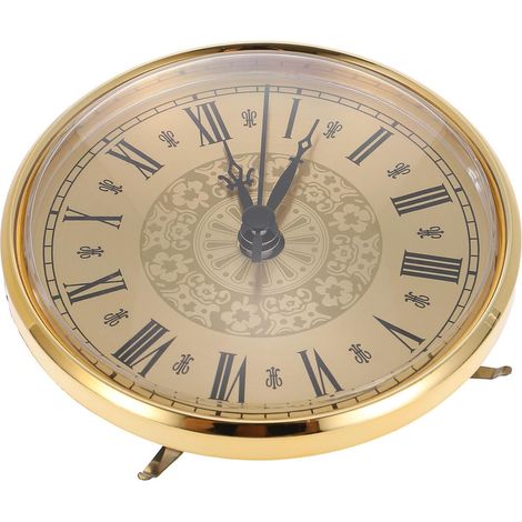 Horloge Murale à Chiffres Romains Design Silencieux Petite Horloge pour Décoration Intérieure avec Aiguilles (1/5)