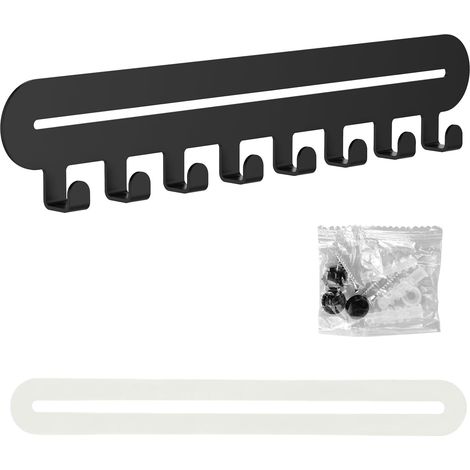 Porte Clef Mural avec 8 Crochets, rangement en métal pour clés, décoration murale Home, pour Ranger les Petits Objets Tels que les Clés Dans L'entrée (1/5)