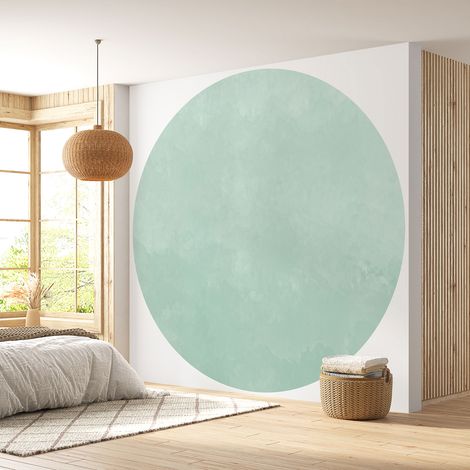 Papier peint rond / cercle - Couleur Tendance - 687 - Diamètre 30 cm (1/4)