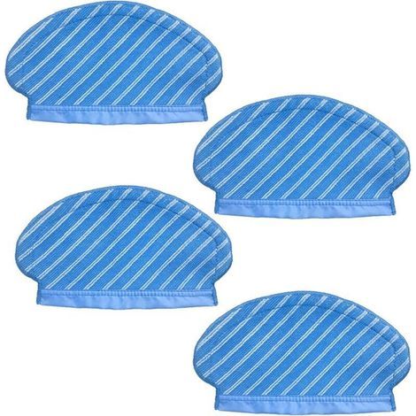 Chiffons de nettoyage lavables pour robot Ecovacs Deebot Ozmo 920/950 – Lot de 4 pièces en microfibre haute absorption (1/2)