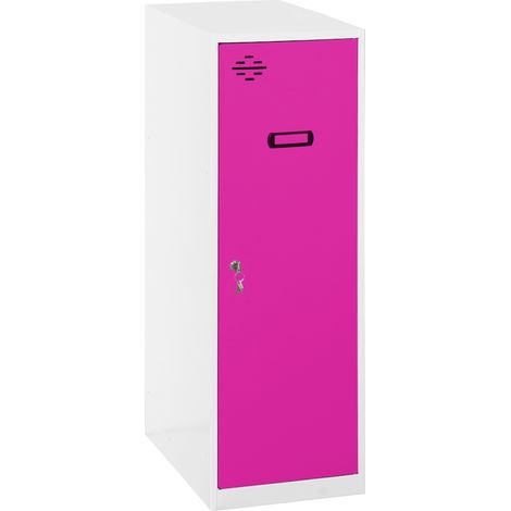 Simonrack Simonlocker Dism armadietto in metallo bianco con porta rosa