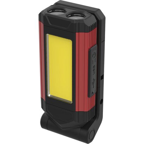 Lampe de travail COB pliable/accrochable, lampe de réparation LED, lampe d'inspection multifonction rechargeable par USB (1/5)
