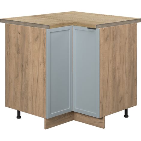 Mobile ad angolo cucina Fame-Line, Blu-grigio chiaro, 80.5 cm , PL Rovere, Vicco (1/5)