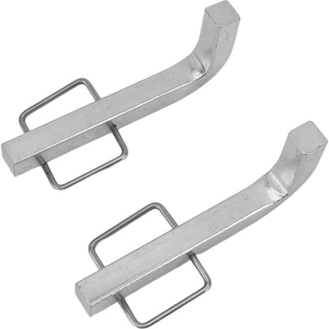 Lot de 2 goupilles en L à clip de qualité supérieure en acier, avec clips intégrés pour attelages de répartition de charge (1/5)