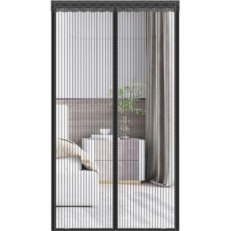 Zanzariera magnetica per porta, 90 x 210 cm, non necessita di foratura, protezione dagli insetti, chiusura in velcro, ideale per porte finestre, porte-finestre o soggiorni. (1/5)