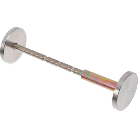 Cache-trou de porte Healeved en acier inoxydable argenté pour portes et placards, avec amélioration (1/5)