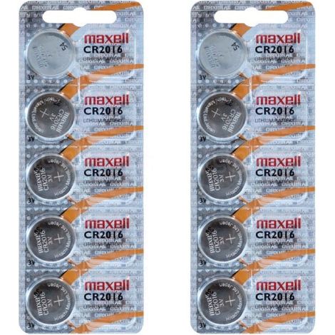 .10 pile Maxell CR2016.
