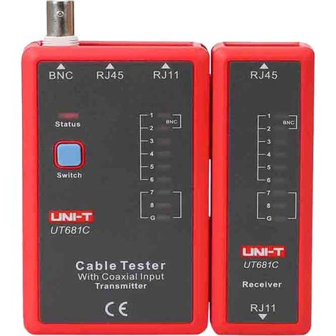 Netzwerk Rj45 &amp Telefon Rj11 &amp Bnc Kabel Tester Ut681c