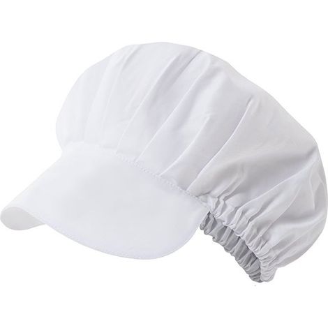 Cofia de cocina con visera rígida y goma perimetral - BLANCO Unica