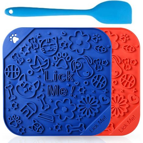 Tapis de léchage pour chien en silicone, tapis anti-stress avec ventouse, distributeur lent d'aliments, réduction de l'anxiété (1/5)
