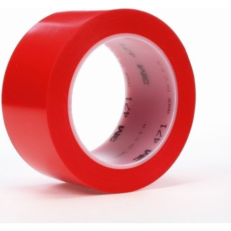 Cinta Adh 50Mmx33Mt Marcaje Vinilo Roja 471 3M