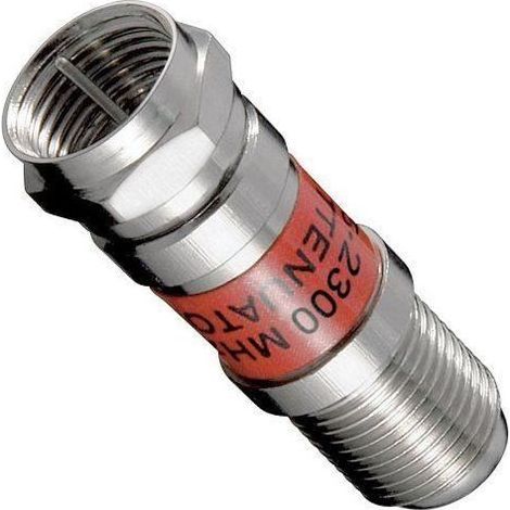 1aTTack Câble coaxial/antenne/satellite Connecteur F Coaxial mâle vers coaxial femelle (1/2)