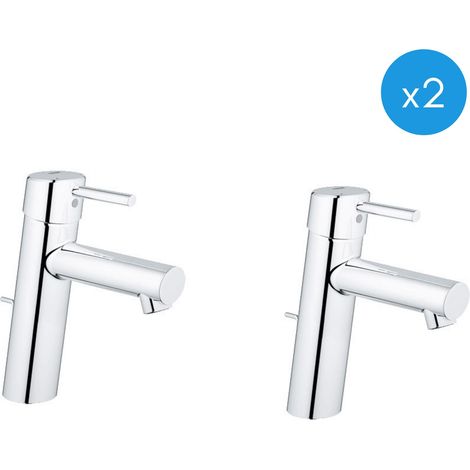 Grohe CONCETTO NEW - Lot de 2 Mitigeurs monocommande 1/2' Lavabo Taille M (23450001-DUO) (1/2)