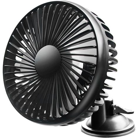 Ventilador para coche, ventilador interior, ventilador individual, negro (1 unidad) (1/5)