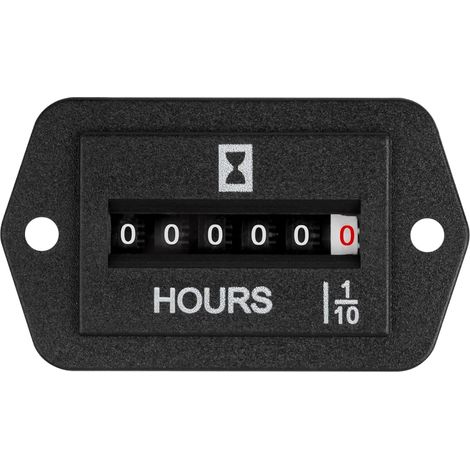 AC 110-250V Jauge de compteur d’heure mécanique, pas de compteur d’heure de batterie,pour moteur tracteur générateur RV tondeuse à gazon souffleur à neige (AC 110-250V) (1/5)