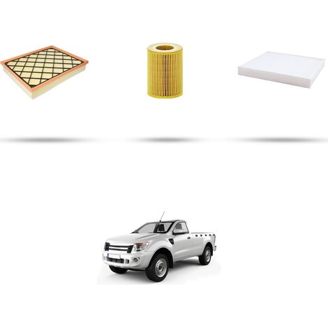 Kit tagliando 3 filtri compatibile con Ford Ranger 2.0 TDCi 96kw dal 2019 (1/5)