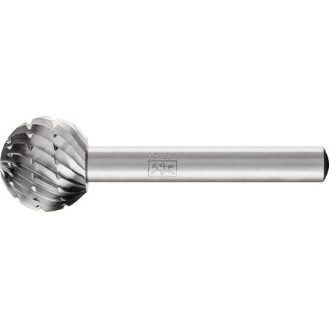 PFERD TOOLS HSS Frässtift Kugelform F Ø 16x14 mm Schaft-Ø 6 mm Z 2 universal mittel Spanbrecher