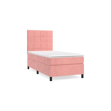 Sommier à lattes de lit et matelas Rose 80x200 Velours (1/5)