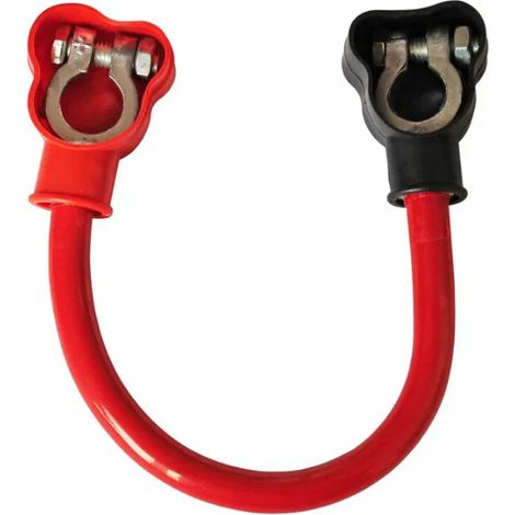 Überbrückungskabel für Batterie mit 2 Polklemmen, 12–24 V