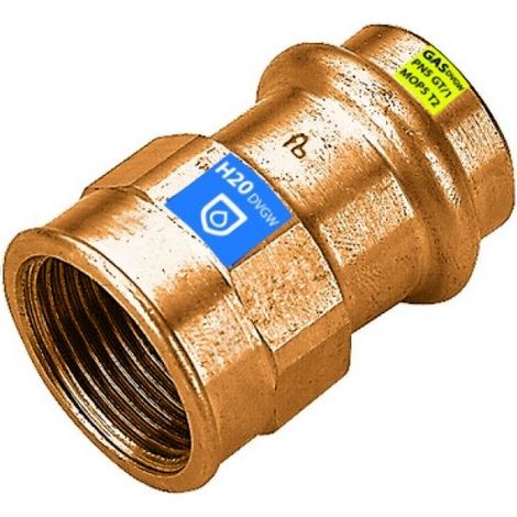 MANICOTTO A PRESSARE FXFIL F ACQUA/GAS Diam. 22 x 1&quot
