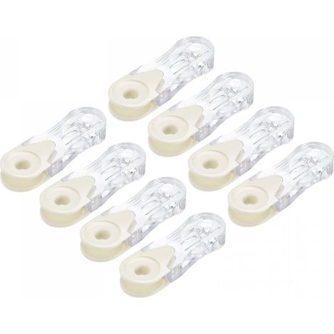 Sollbry Lot de 8 Poignées de Stores Poids de Cordon de Rideau Pendentifs de Ficelle pour Store Vertical Enrouleurs Rideaux Volet de Fenêtre Poignée de Sécurité en Plastique Transparent (1/5)