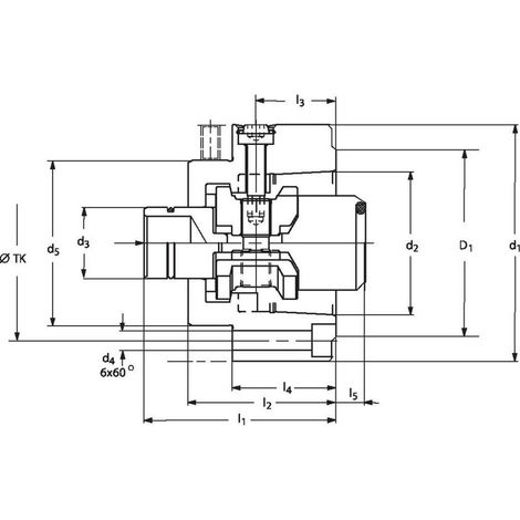 Röhm Anbauflansch mit Einbauspannsatz HSK-C, Nenngröße 63 - 820805 (1/5)