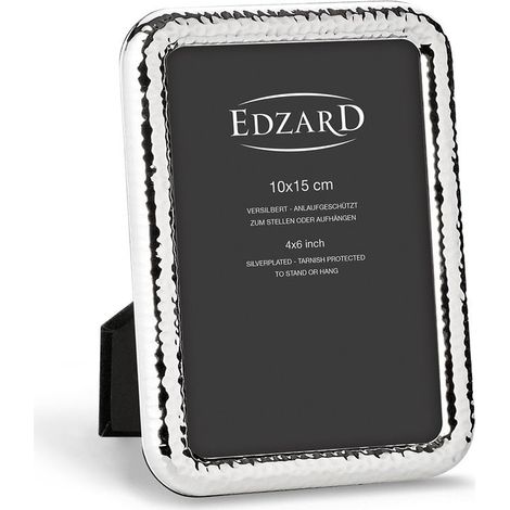 Cadre photo argenté 10x15 cm, design élégant avec protection anti-ternissement - PANGIVO (1/5)