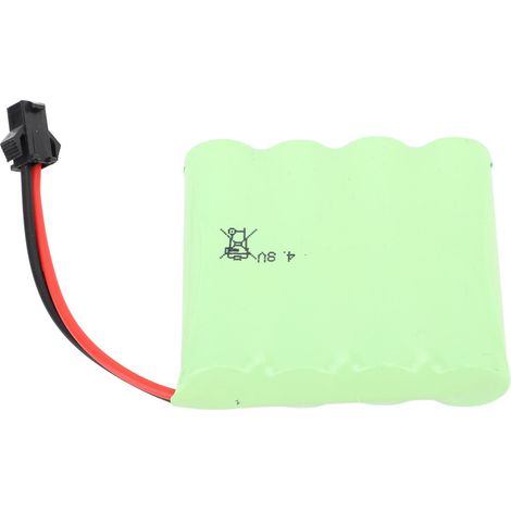 Batterie au lithium 4,8 V 1800 mAh avec prise SM 2P pour voiture/camion télécommandé 1/18 (excavatrice, camion radiocommandé). (1/5)