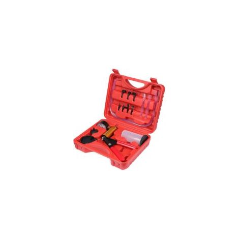 Kit di pompe a vuoto per lo spurgo del liquido freni, spurgo manuale di moto e auto, strumenti per il collaudo di pompe a pressione e a vuoto, spurgatori per liquido freni e frizione con adattatori pe