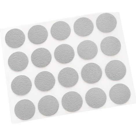 Adsamm® / 20 x caches adhésifs pour tête de vis / gris clair / Ø 13 mm / rond / caches autocollants avec fine épaisseur 0,45 mm, d'Adsamm® (1/5)