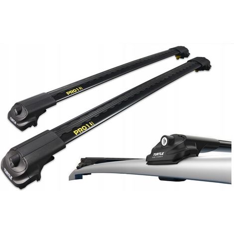 Portaequipajes de techo Turtle Air1 Air-1 de base baja, negro 86/90 (1/5)