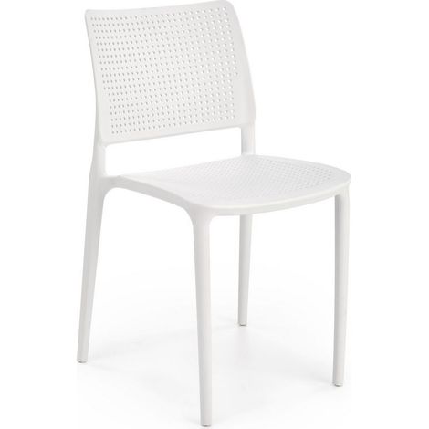 Chaise design polypropylène blanc Samba (1/4)