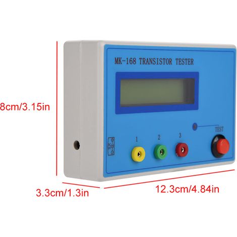 MK-168 Elektronikbauteiltester für Transistoren, Dioden, Trioden, Kondensatoren, Widerstände, ESR, RLC, LCR, NPN, PNP, MOS (1/5)