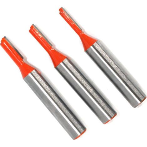 Tige Straight Routeur Bit Set 8mm, Fraises à Rainurer Fraise à Bois Outillage Bois Fraise 3mm,4mm,5mm Pour Transformation Du Bois PerçAge Et Sculpture 3pcs (1/5)