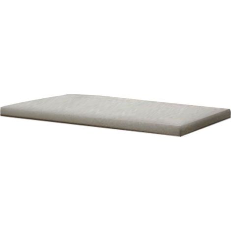 Coussin d'assise pour meuble à chaussures Hugo - Velours beige - 60 x 4 x 32 cm - Livraison gratuite