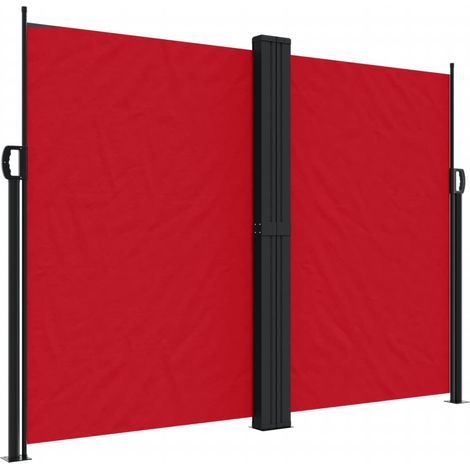 Store Banne - Auvent latéral rétractable rouge 180x1200 cm fr10627 - Maison La Vie (1/5)