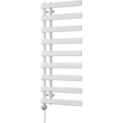 Agar - White Electric Towel Rail H1156mm x W500mm 500w Thermostatic (1/3)