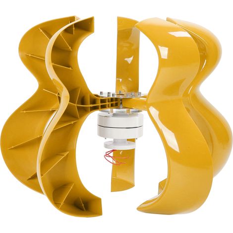 Windturbinen-Generator-Kit mit 5 Flügeln, 400 W, inklusive Controller, Power Gourd Typ DT‑HL‑400w‑Golden12V (1/5)