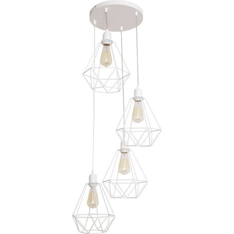 Helam KARO Plafonnier Suspendu Cluster Blanc 35cm