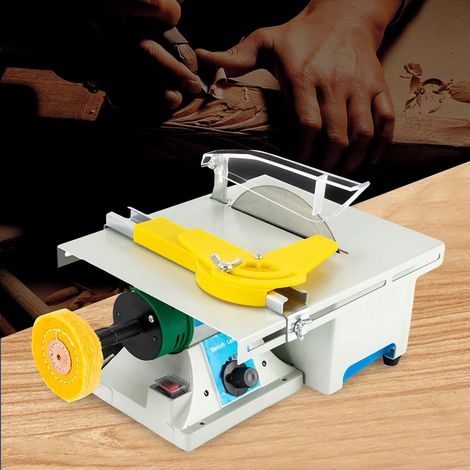 Polisseuse de Pierres Précieuses 300W 10000 TR/Min, Machine de Découpe de Scies de Table, Scie à Table 5 en 1, Pinces De Forage1.5-10mm pour Polissage Meulage et Sculpture De Bijoux Et Pierres (1/5)