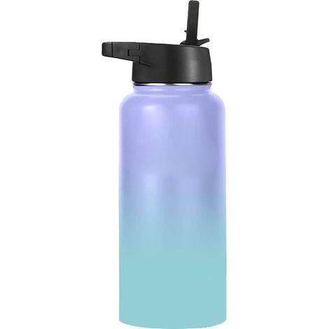 Bouteille Isotherme - Acier Inoxydable 18/8 Double Paroi - Conservation Chaud Froid Longue Durée - Pour Sport Et Bureau - 1 Pièce (1/5)